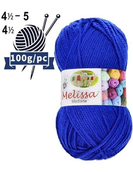 Melissa Hilo 100% Acrilico Ovillo de Lana Mediana 200m 100g para DIY Tejer y Ganchillo, Certificado OEKO-TEX Standard 100