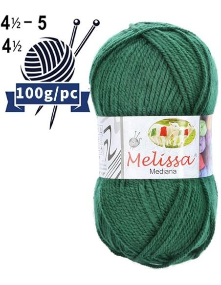 Melissa Hilo 100% Acrilico Ovillo de Lana Mediana 200m 100g para DIY Tejer y Ganchillo, Certificado OEKO-TEX Standard 100