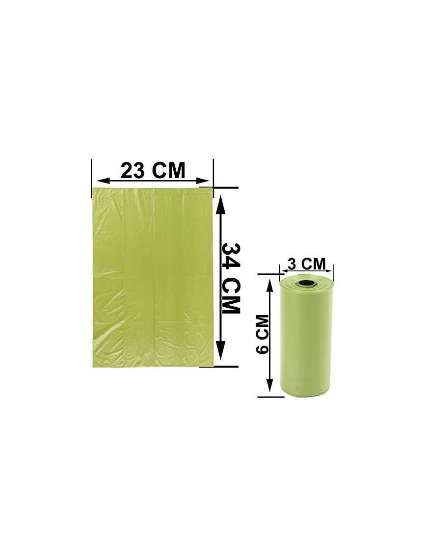 120 Bolsas caca perro Biodegradables Perfumadas,Bolsas Biodegradables Perfumadas para Excrementos perros,gatos, mascotas. Fue