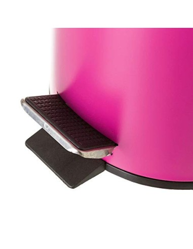 Juego de 2 Accesorios de Baño o Papelera contemporánea 3 litros y escobillero  Burdeos   