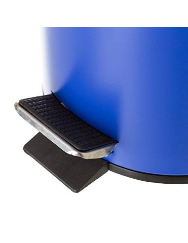 Juego de 2 Accesorios de Baño o Papelera contemporánea 3 litros y escobillero  Azul Oscuro  