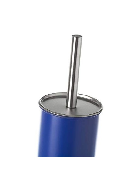 Juego de 2 Accesorios de Baño o Papelera contemporánea 3 litros y escobillero  Azul Oscuro  