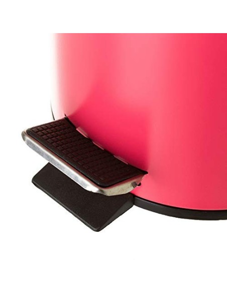 Juego de 2 Accesorios de Baño o Papelera contemporánea 3 litros y escobillero  Coral  