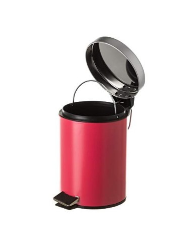 Juego de 2 Accesorios de Baño o Papelera contemporánea 3 litros y escobillero  Coral  