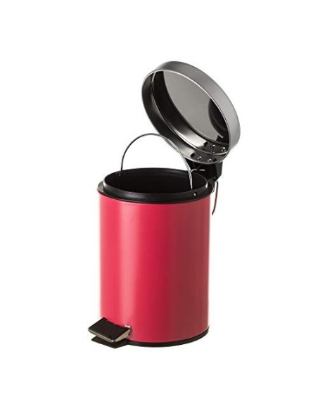 Juego de 2 Accesorios de Baño o Papelera contemporánea 3 litros y escobillero  Coral  