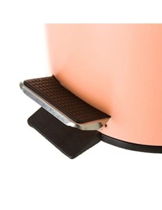 Juego de 2 Accesorios de Baño o Papelera contemporánea 3 litros y escobillero  Naranja   2