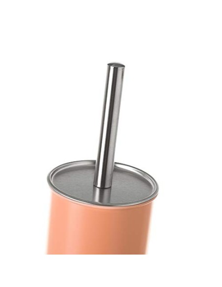 Juego de 2 Accesorios de Baño o Papelera contemporánea 3 litros y escobillero  Naranja  