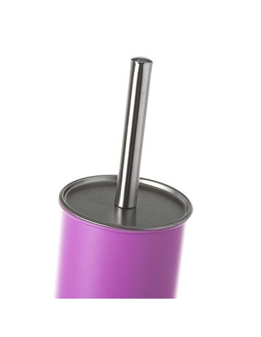 Juego de 2 Accesorios de Baño o Papelera contemporánea 3 litros y escobillero  Lila  