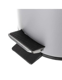 Juego de 2 Accesorios de Baño o Papelera contemporánea 3 litros y escobillero  Gris   2