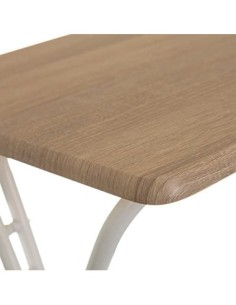 Mesita Plegable Nórdica de Madera Marrón 47x37x65cm 2