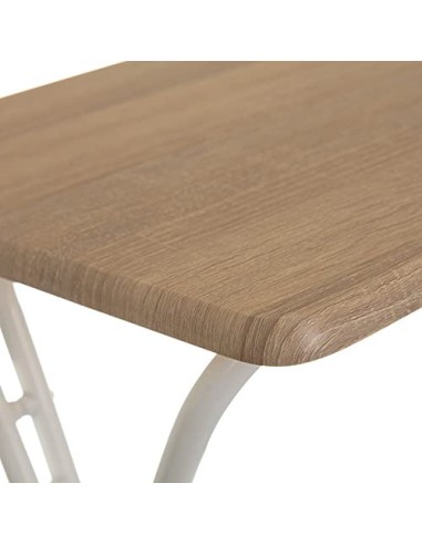 Mesita Plegable Nórdica de Madera Marrón 47x37x65cm