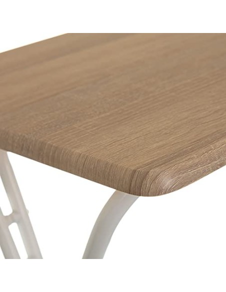 Mesita Plegable Nórdica de Madera Marrón 47x37x65cm