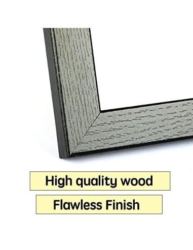 Marco de Fotos 10 x 15 cm Blanco Hecho de Madera Panel de Cristal Marco de Fotos para Decoracion