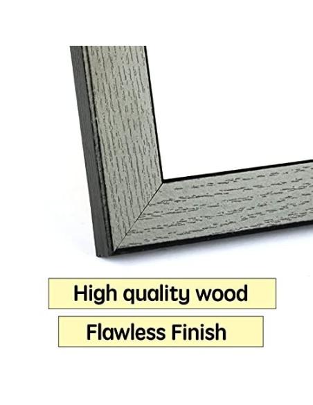 Marco de Fotos 10 x 15 cm Blanco Hecho de Madera Panel de Cristal Marco de Fotos para Decoracion