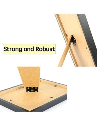 Marco de Fotos 10 x 15 cm Blanco Hecho de Madera Panel de Cristal Marco de Fotos para Decoracion