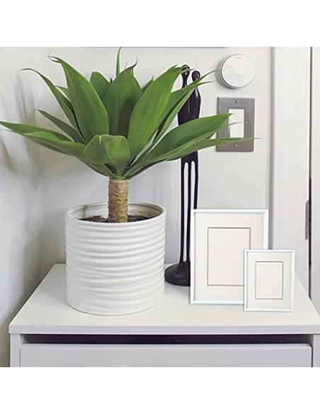 Marco de Fotos 20 x 30 cm Blanco Estilo Sencillo PVC Panel de Cristal Marco de Fotos para Decoración