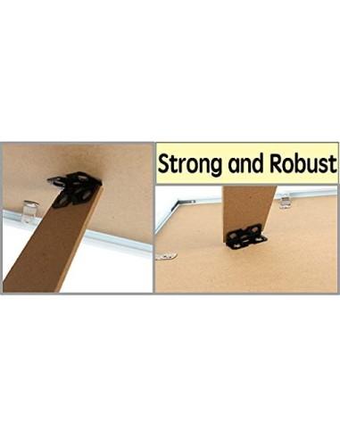 Marco de Fotos 20 x 30 cm Blanco Estilo Sencillo PVC Panel de Cristal Marco de Fotos para Decoración