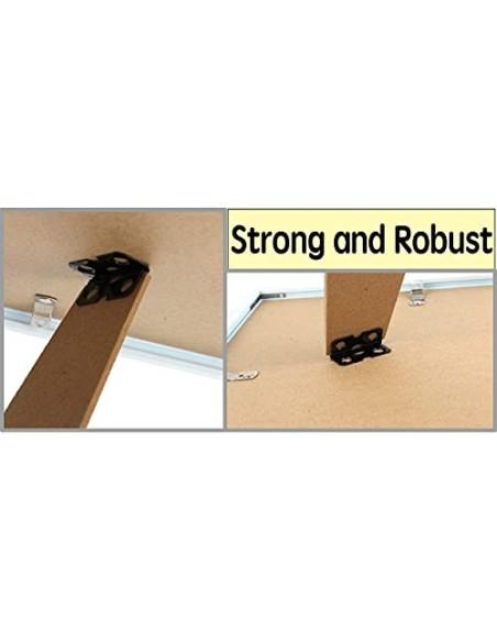 Marco de Fotos 20 x 30 cm Blanco Estilo Sencillo PVC Panel de Cristal Marco de Fotos para Decoración