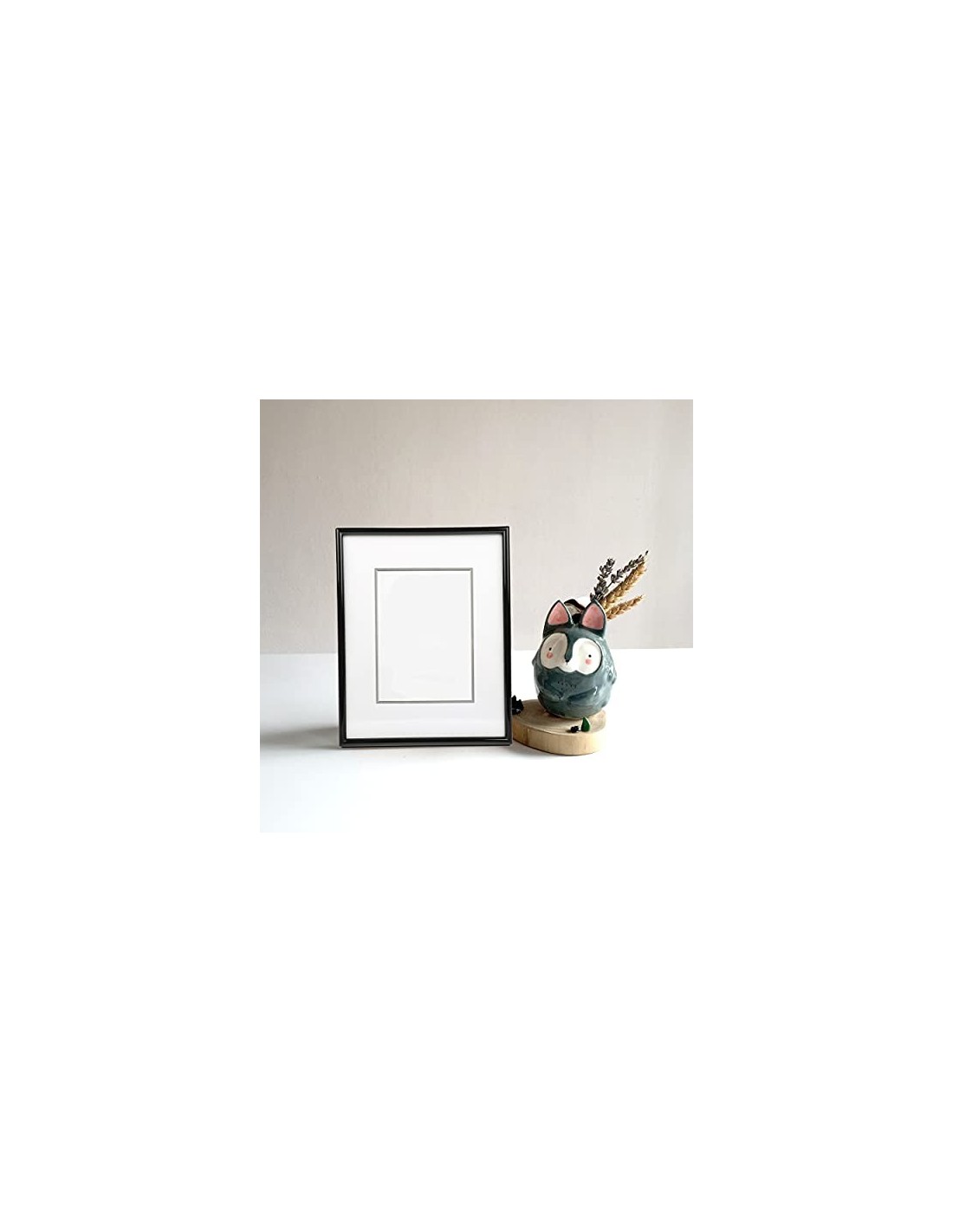 H HANSEL HOME Marco de Fotos 9 x 13 cm Blanco Hecho de Madera Panel de  Cristal Marco de Fotos para Decoracion : : Hogar y cocina