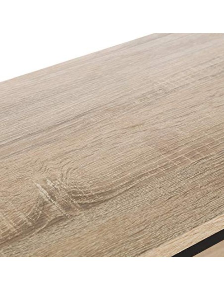 Estantería con 3 baldas de Metal Negra Moderna de 76x60x30 cm - LOLAhome