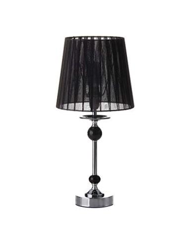 Lámpara de mesa negro metal/acrílico 20 x 20 x 42,50 cm