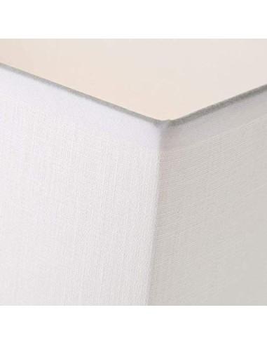 Lámpara de mesa nórdica de madera blanca de 31x21x11 cm.