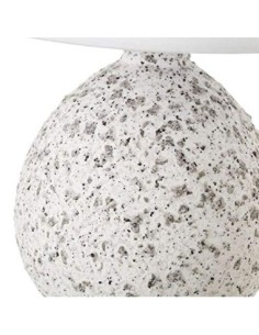 Lámpara de mesita de noche de piedras exótica con mosaico cerámica blanco-gris 19 x 19 x 28 cm 2