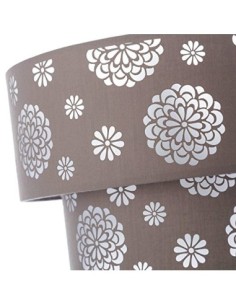 Lámpara de techo moderna beige de poliéster de Ø 30x23 cm 2