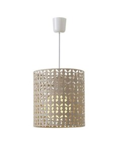 Lámpara de techo de metal beige de 25x23x23 cm
