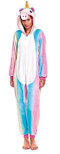 Pijama Animal Mujer Adulto Unisexo Disfraces Animal Carnaval Halloween Cosplay Cómodo Suave Unicornio | Hansel Home