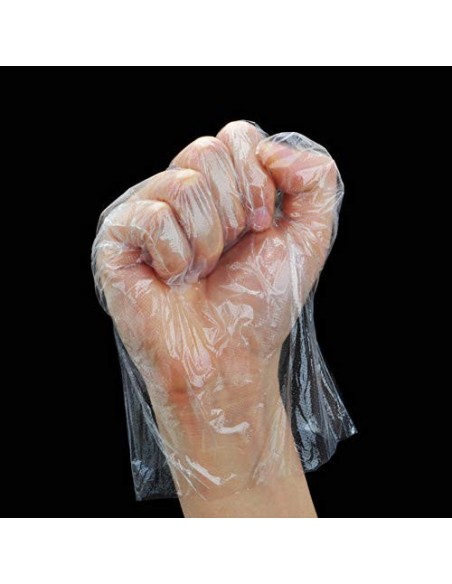 Guantes Desechables de plástico Transparente, protección contra Virus,Guantes para cocinar en Barbacoa, para el Hogar, baño, 