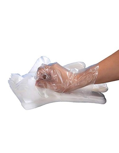 Guantes Desechables de plástico Transparente, protección contra Virus,Guantes para cocinar en Barbacoa, para el Hogar, baño, 