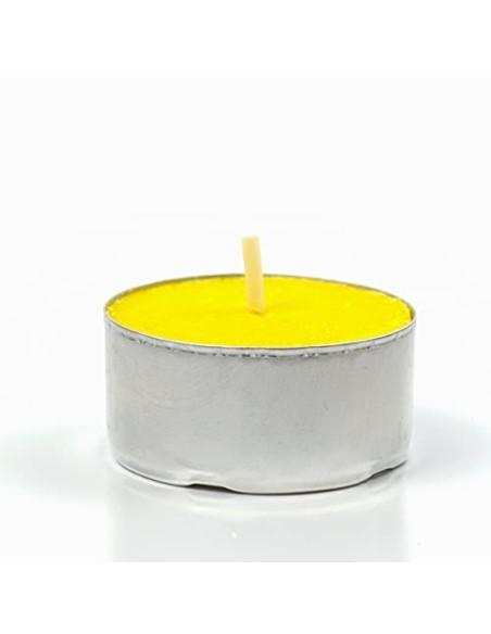 H HANSEL HOME Velas de Té Citronela Tealight Citronela Perfumada Antimosquitos Velas Citronela - Pack 60 Velas, 4,5 Horas de 