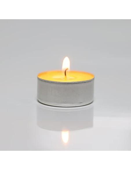H HANSEL HOME Velas de Té Citronela Tealight Citronela Perfumada Antimosquitos Velas Citronela - Pack 60 Velas, 4,5 Horas de 