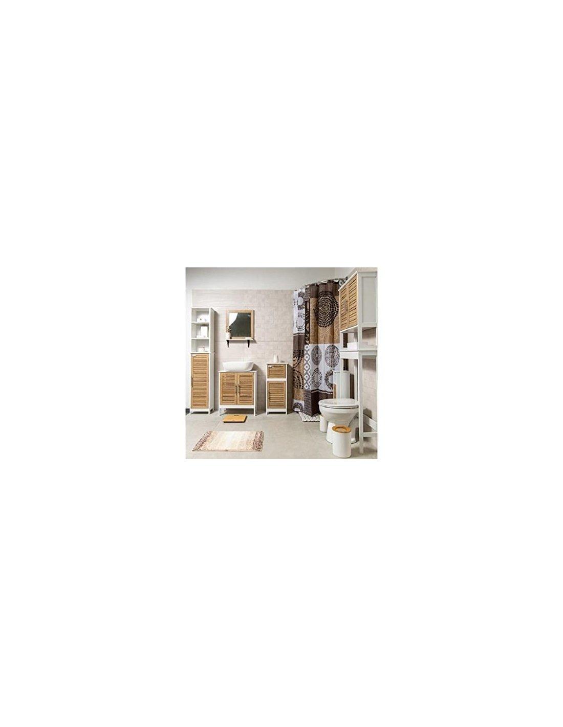 Armario de baño Mueble Baño con 1 Cajón y 1 Puerta Madera Blanco 36x30x83 cm 