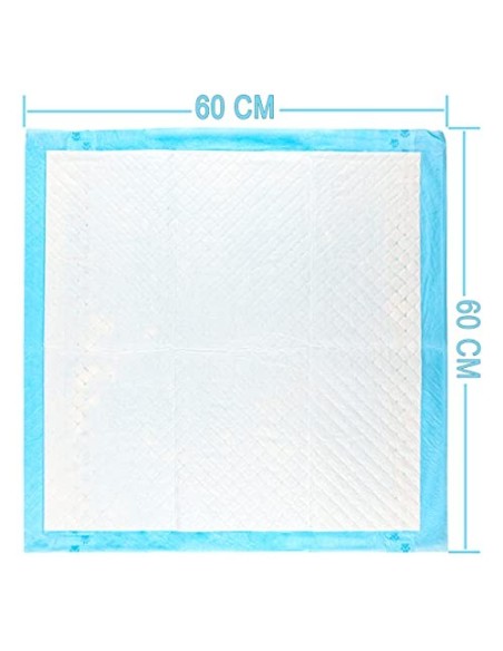 H HANSEL HOME Empapadores para Perros Gatos, Empapadores para Mascotas Toallitas de Entrenamiento para Mascotas  20 pcs 60 * 