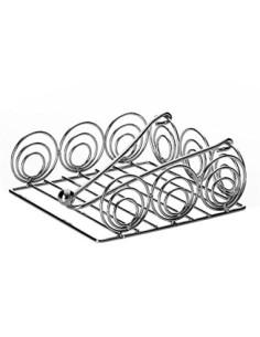 Servilletero de Mesa Moderno Servilletero Metal Cromado de 15 x 15 x 7 cm