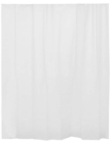 Cortina de Ducha Lisa para baño con 12 Anillas Incluidas, 50% Goma EVA y 50% de Polietileno  180 x 200cm