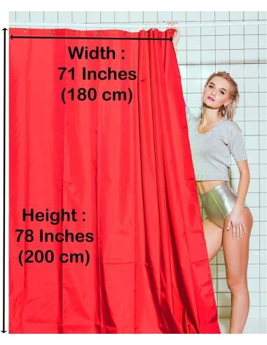 Cortina de Ducha Lisa para baño con...