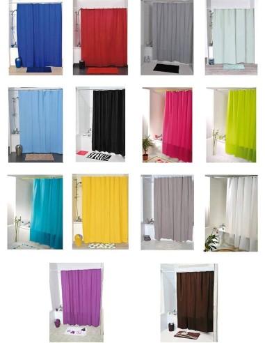 Cortina de Ducha Lisa para baño con...