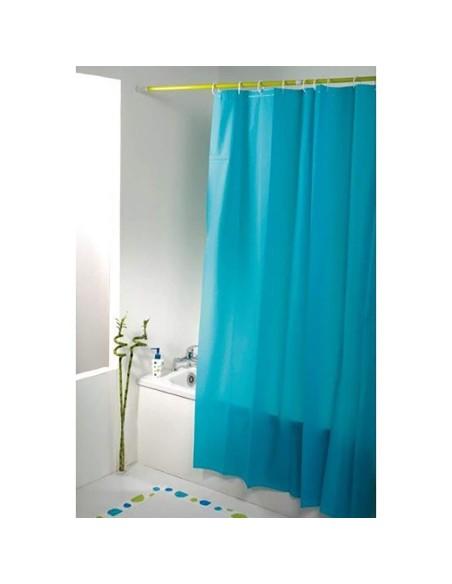 Cortina de Ducha Lisa para baño con 12 Anillas Incluidas, 50% Goma EVA y 50% de Polietileno  180 x 200cm
