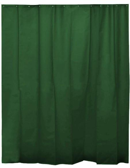 Cortina de Ducha Lisa para baño con 12 Anillas Incluidas, 50% Goma EVA y 50% de Polietileno  180 x 200cm