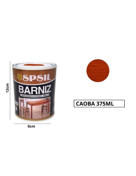 SPSIL Pintura Barniz para Madera, Pintura Barniz de Rápido Secado para Superfícies Interiores 375 ML