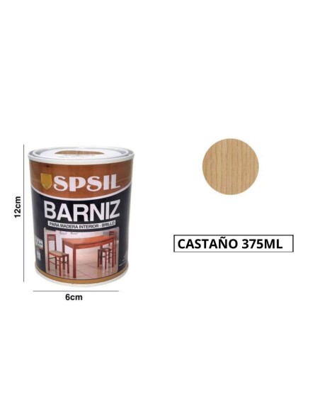 SPSIL Pintura Barniz para Madera, Pintura Barniz de Rápido Secado para Superfícies Interiores 375 ML