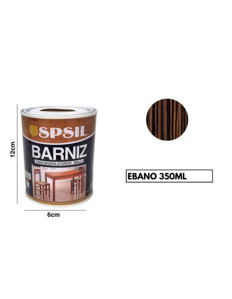 SPSIL Pintura Barniz para Madera, Pintura Barniz de Rápido Secado para Superfícies Interiores 375 ML