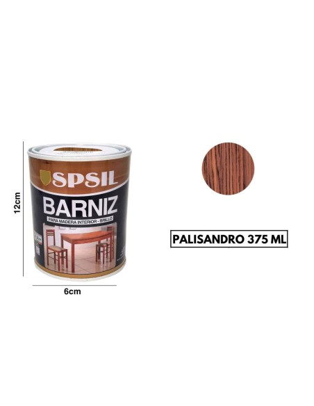 SPSIL Pintura Barniz para Madera, Pintura Barniz de Rápido Secado para Superfícies Interiores 375 ML