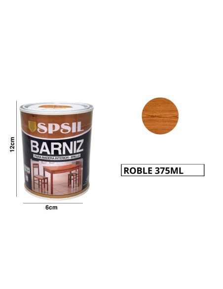 SPSIL Pintura Barniz para Madera, Pintura Barniz de Rápido Secado para Superfícies Interiores 375 ML