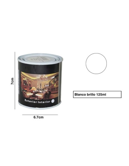 SPSIL Pintura Esmalte al Disolvente para Madera y Metal Interiores y Exteriores