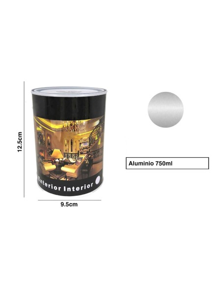 SPSIL Pintura Esmalte al Disolvente para Madera y Metal Interiores y Exteriores