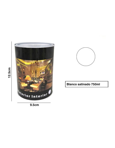 SPSIL Pintura Esmalte al Disolvente para Madera y Metal Interiores y Exteriores